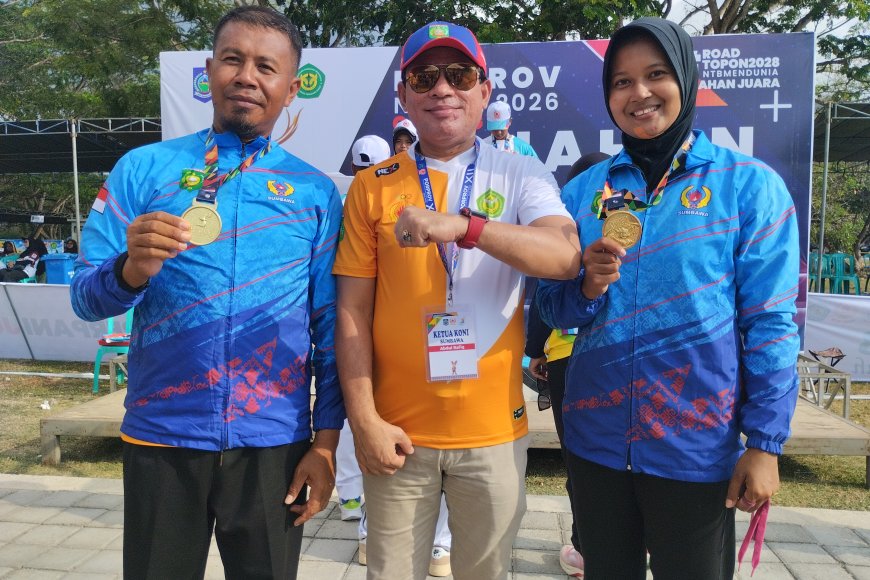Dominasi Srikandi dan Arjuna Sumbawa, Tim Recurve Mixed Sumbawa  Sukses Kawinkan Emas dan Perak di Porprov NTB 2026