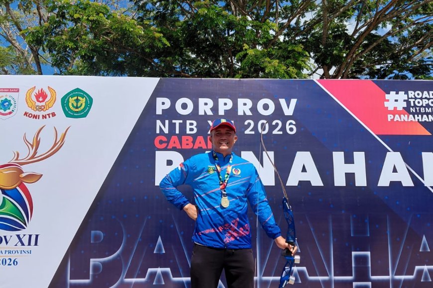 Aksi Gemilang Tim Barebow Beregu Putra Sumbawa Sabet Emas di PORPROV NTB 2026, Anggota Polres Sumbawa Ikut Harumkan Nama Daerah
