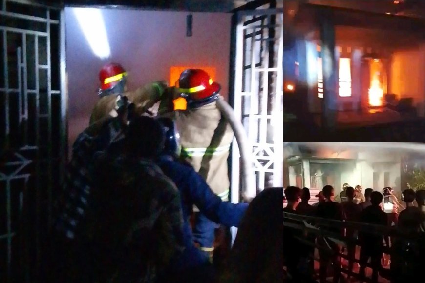 Ganasnya Si Jago Merah di Tarano, Rumah Permanen Milik Warga Ludes Terbakar dalam Sekejap