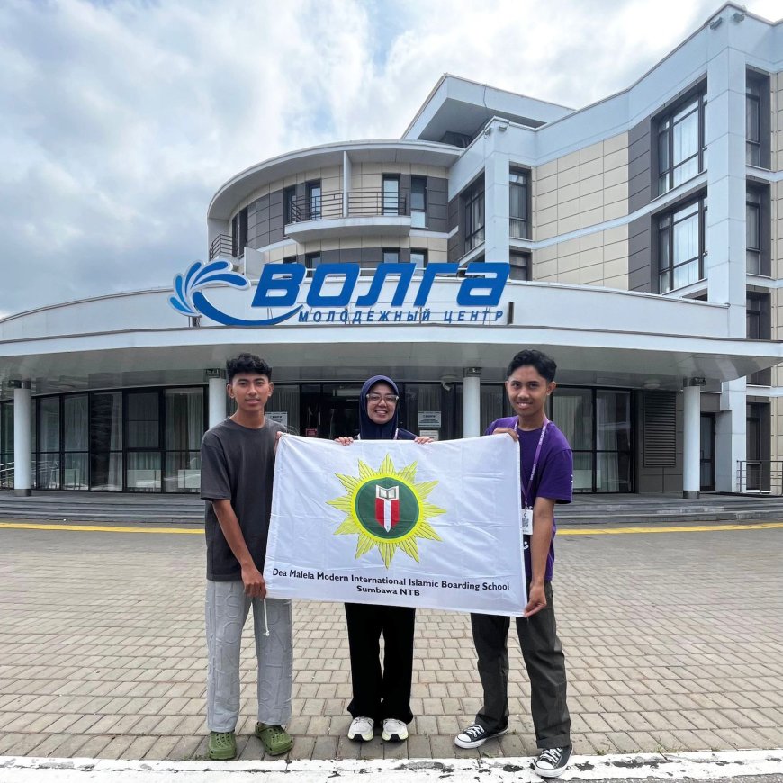 Prestasi Internasional Kembali Diraih, Tiga Santri PMI Dea Malela Jadi Delegasi di Rusia