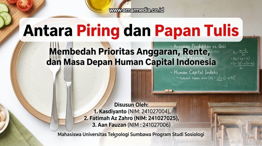 Antara Piring dan Papan Tulis: Membedah Prioritas Anggaran, Rente, dan Masa Depan Human Capital Indonesia