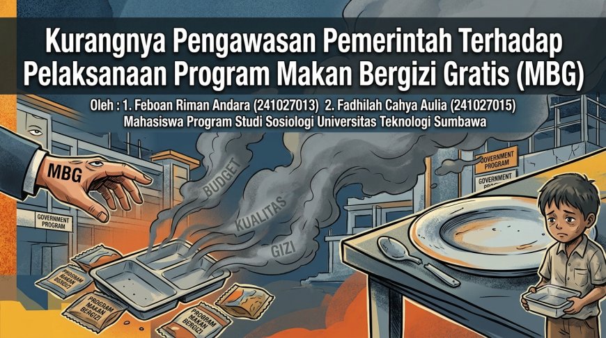 Kurangnya Pengawasan Pemerintah Terhadap Pelaksanaan Program Makan Bergizi Gratis (MBG)