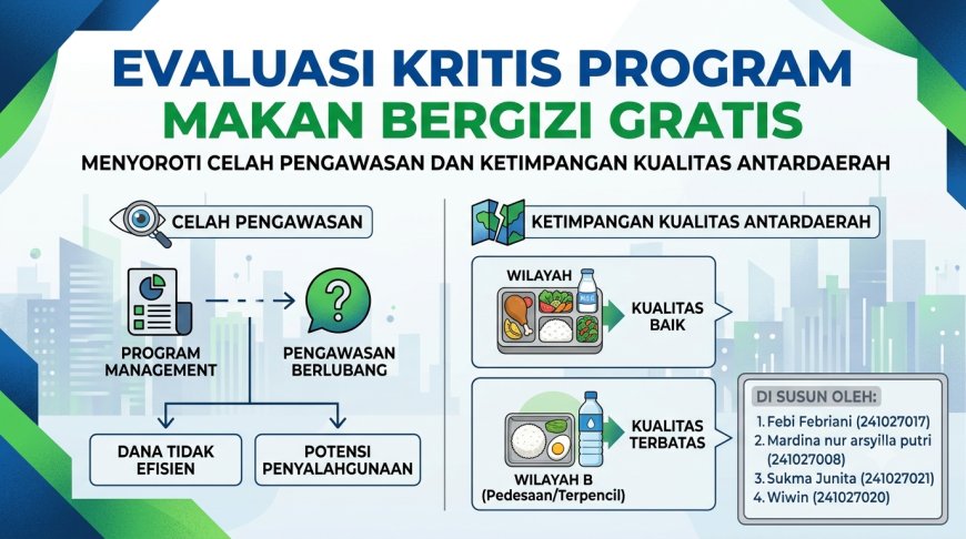 Evaluasi Kritis Program Makan Bergizi Gratis: Menyoroti Celah Pengawasan dan Ketimpangan Kualitas Antardaerah
