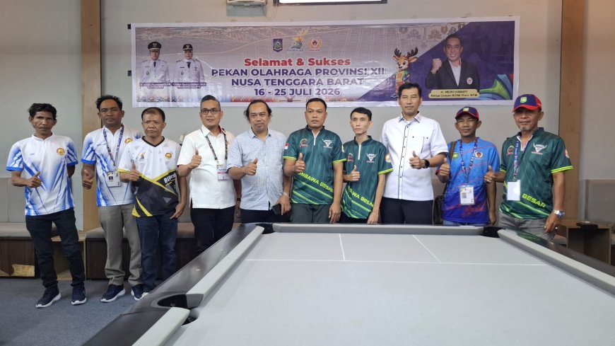Bakar Semangat Atlet Biliar Sumbawa di PORPROV NTB 2026, Sekretaris Komisi II DPRD: Fokus dan Jaga Sportivitas