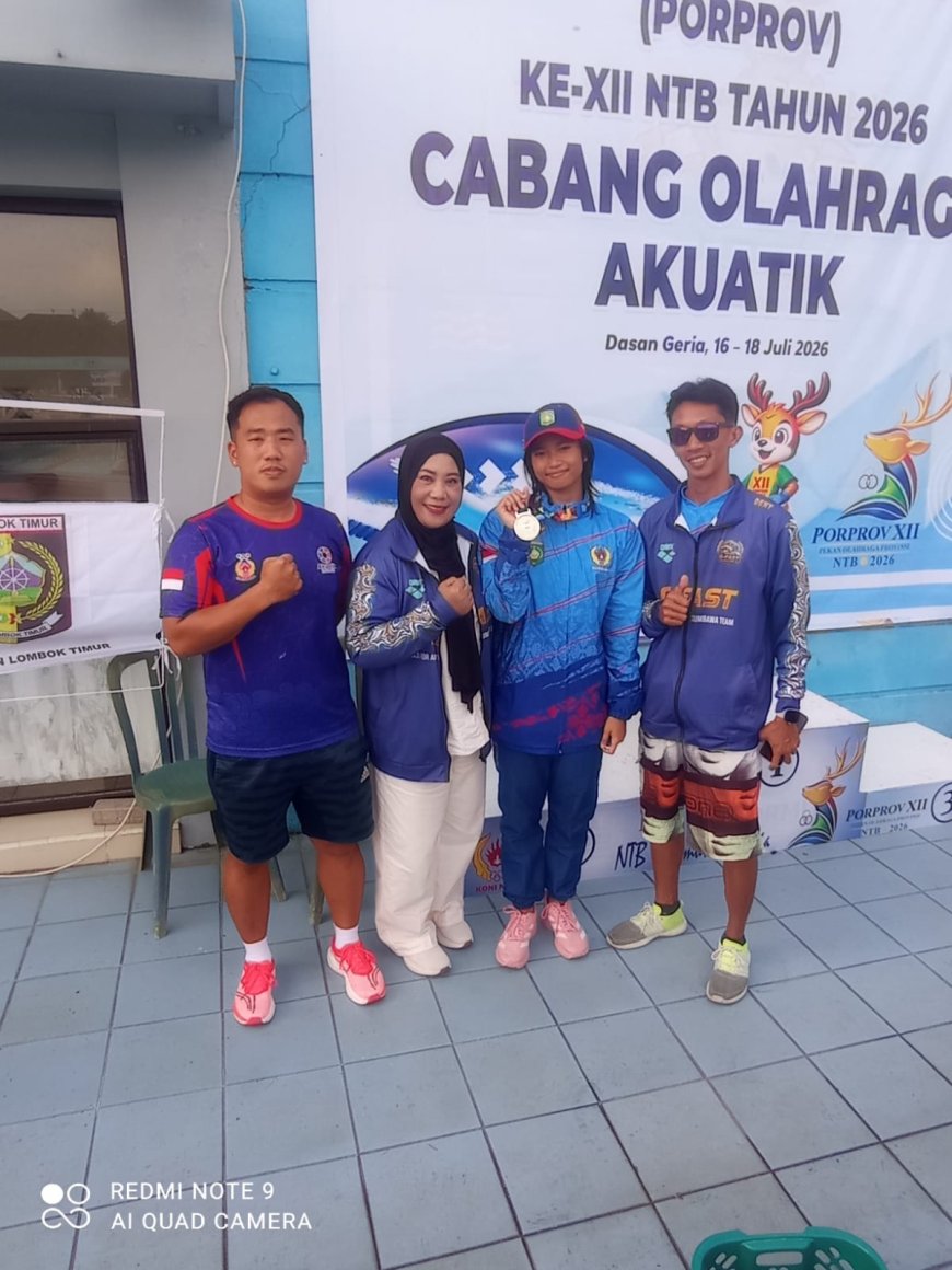 Tampil Memukau di Porprov NTB 2026, Perenang Sumbawa Aurelia Akiko Sumbang Medali Perak