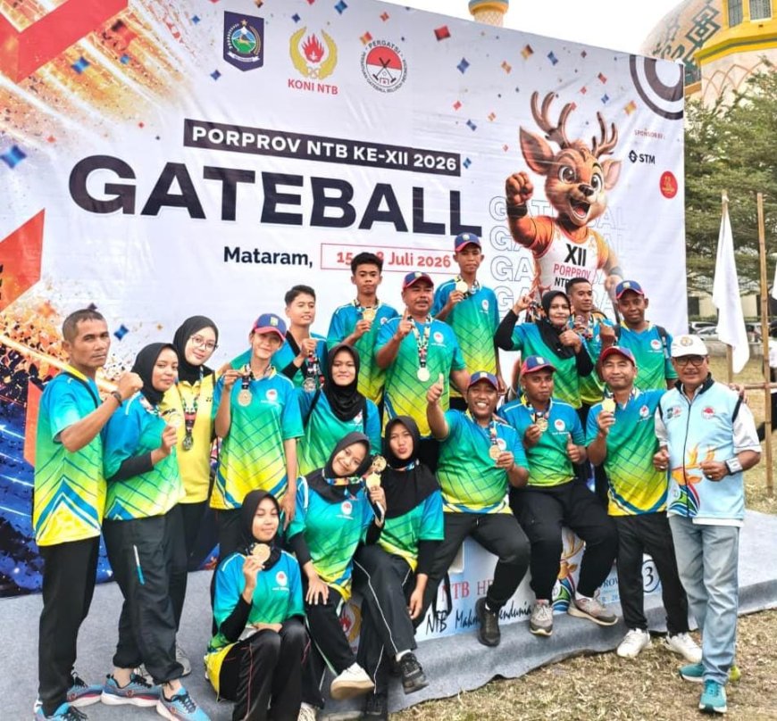 Gateball Sumbawa Tampil Unggul di Porprov NTB XII: Raih Total 6 Medali, Berpeluang Tambah Pundi Emas