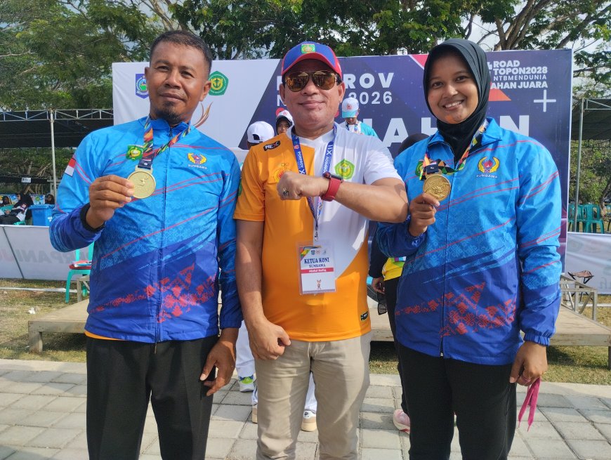 Dominasi Srikandi dan Arjuna Sumbawa, Tim Recurve Mixed Sumbawa  Sukses Kawinkan Emas dan Perak di Porprov NTB 2026