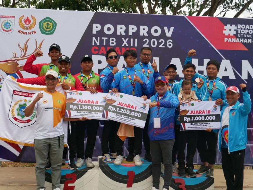Tim Recurve Putra Kabupaten Sumbawa Sabet Emas Usai Laga Dramatis