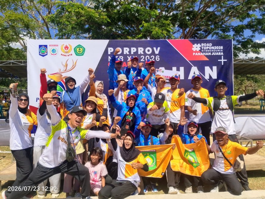 Aksi Gemilang Tim Barebow Beregu Putra Sumbawa Sabet Emas di PORPROV NTB 2026
