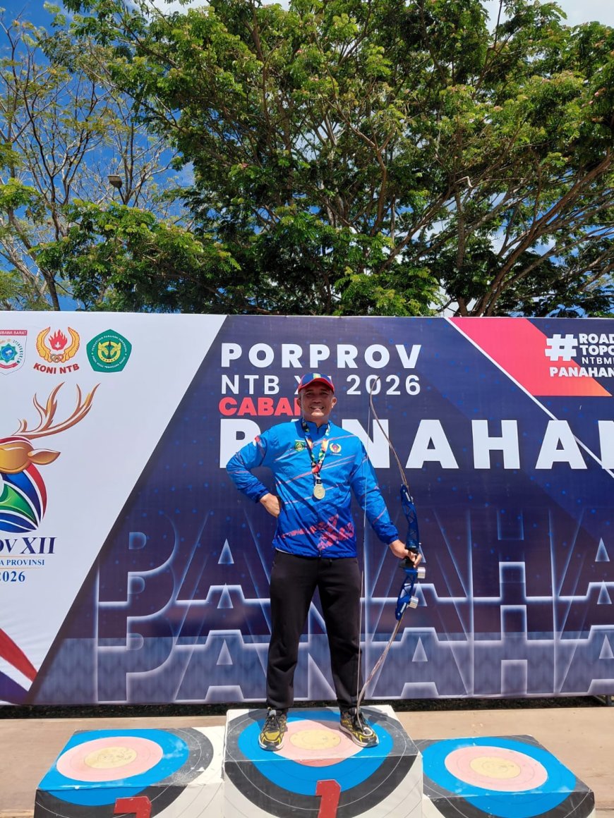 Aksi Gemilang Tim Barebow Beregu Putra Sumbawa Sabet Emas di PORPROV NTB 2026, Anggota Polres Sumbawa Ikut Harumkan Nama Daerah