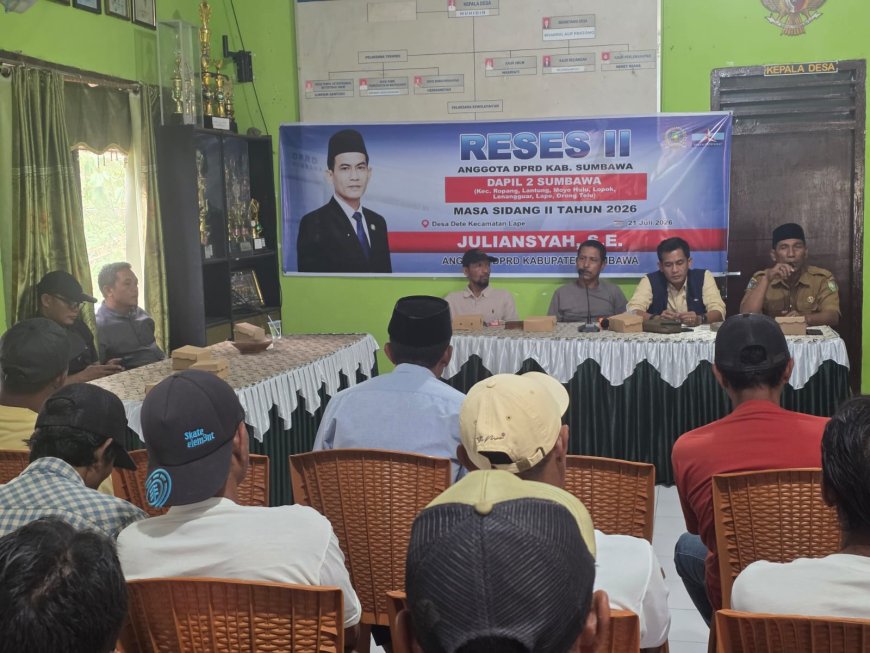 Serap Aspirasi di Desa Dete, Anggota DPRD Sumbawa Juliansyah Tekankan Pentingnya Kesiapan SDM Lokal Sambut Ekspansi Tambang
