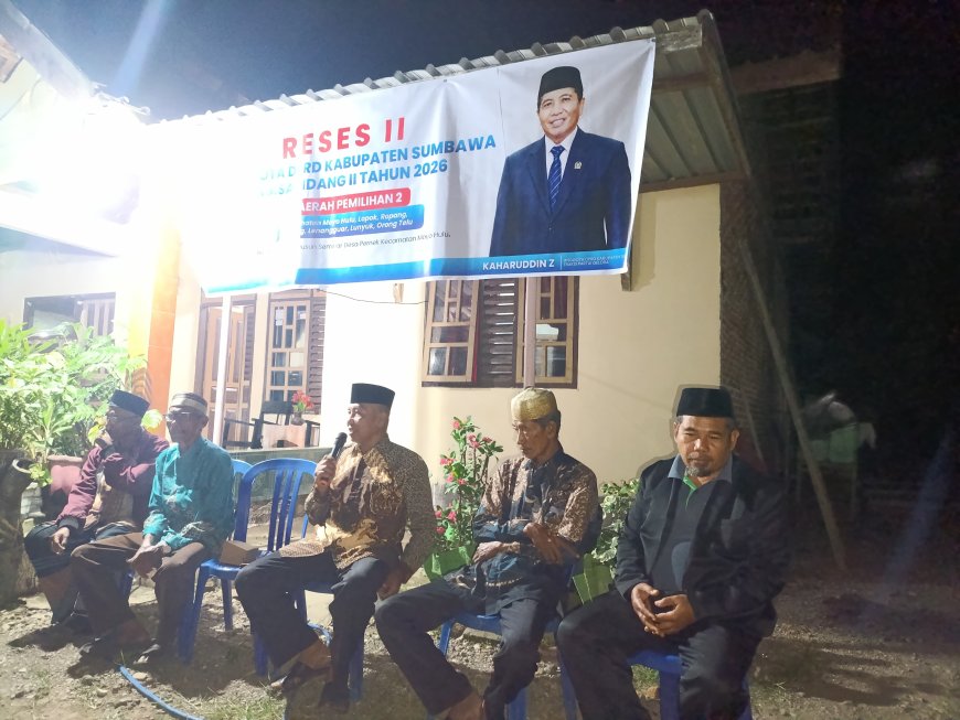 Serap Aspirasi Warga Desa Sebasang, Anggota DPRD Sumbawa Kaharuddin Egon Komit Perjuangkan Infrastruktur hingga Pemberdayaan Ekonomi