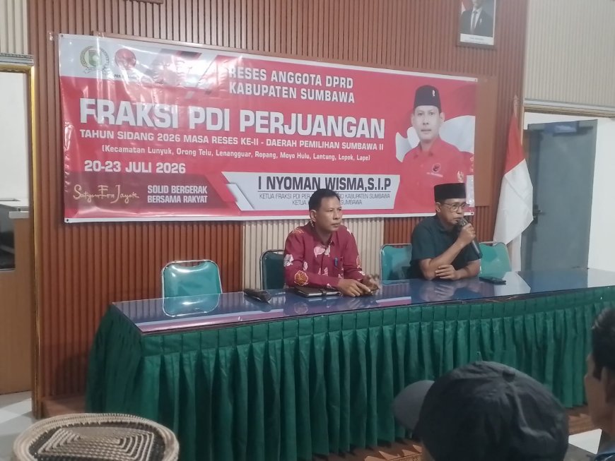 Turun Langsung ke Konstituen, I Nyoman Wisma Serap Aspirasi Infrastruktur hingga Energi di Dapil II Sumbawa