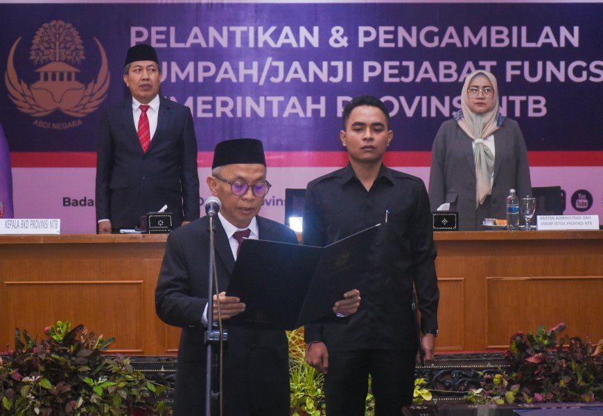 Sekda NTB Abul Chair : Pelantikan adalah Pengakuan Kompetensi