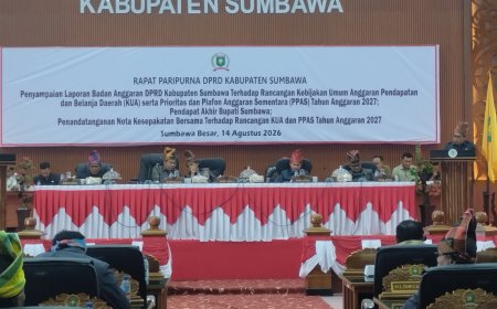 DPRD Sumbawa Gelar Sidang Paripurna: Penyampaian Laporan Banggar Terhadap KUA-PPAS Tahun Anggaran 2027