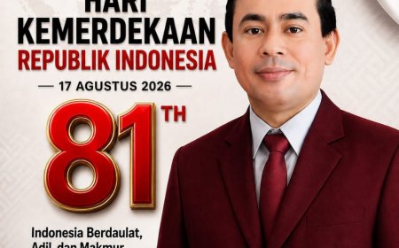 Ketua DPC PDI Perjuangan Kabupaten Sumbawa Mengucapkan Selamat Hari Kemerdekaan Republik Indonesia ke 81