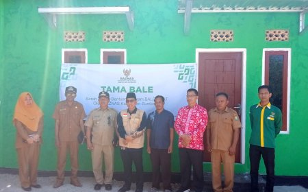 BAZNAS Sumbawa Serahkan Bale Umat Ke-4 Di Desa Pungkit