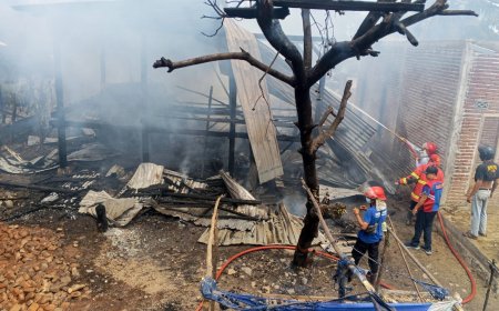 Rumah Panggung di Plampang Ludes Terbakar Saat Pemilik Tertidur Pulas, Kerugian Tembus Rp 200 Juta