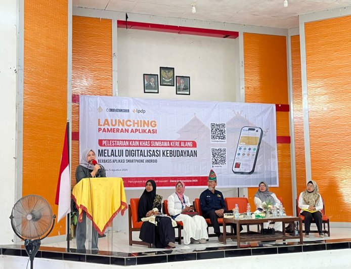Launching Aplikasi Kre Alang, Ketua DEKRANASDA: Lestarikan Budaya Identitas 'Tau Samawa' Melalui Digitalisasi