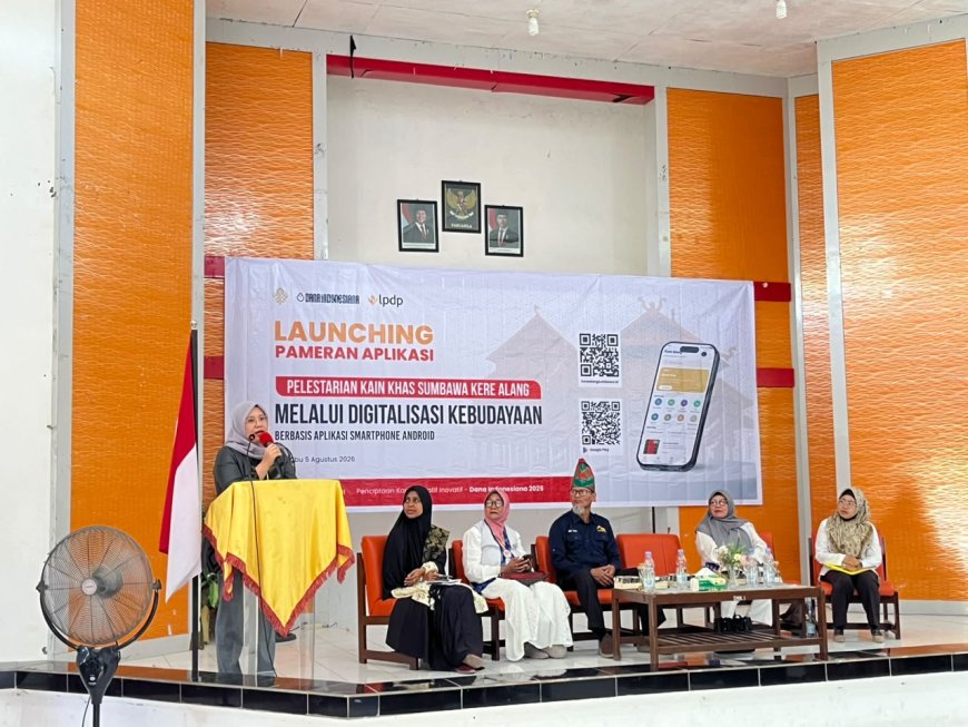 Launching Aplikasi Kre Alang, Ketua DEKRANASDA: Lestarikan Budaya Identitas 'Tau Samawa' Melalui Digitalisasi