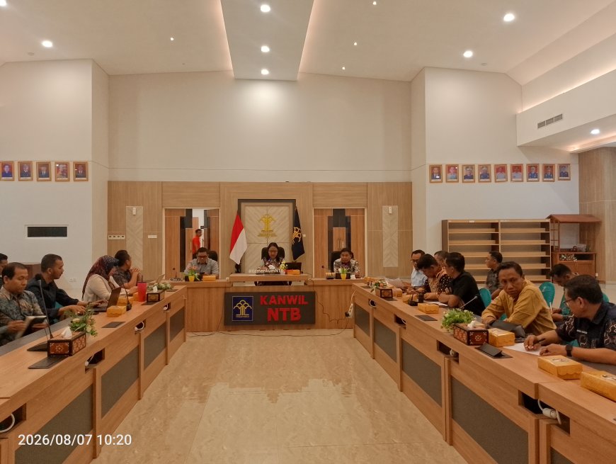 Bapemperda DPRD Sumbawa Konsultasi ke Kanwil Kemenkum NTB: Bahas Usulan  Judul Raperda Dari DPRD