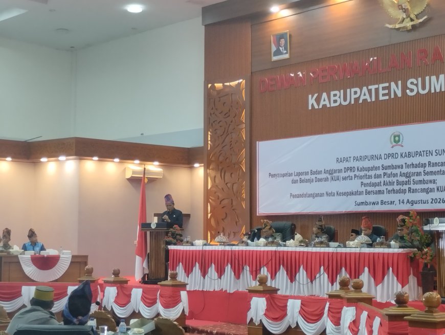 DPRD dan Pemkab Sumbawa Sepakati KUA-PPAS TA 2027, Fokus pada Penguatan Infrastruktur dan Kesejahteraan Masyarakat