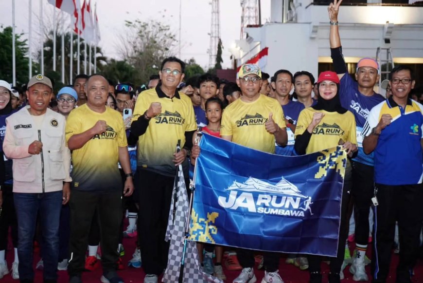 Meriahkan HUT KE-81 RI, Bupati Sumbawa Lepas Peserta JARun Sumbawa 2026