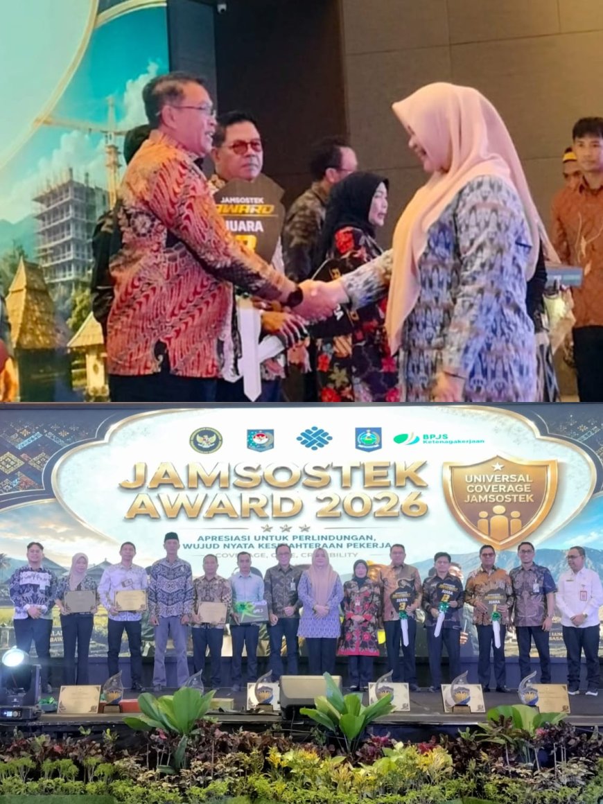 Komitmen Lindungi Pekerja Rentan, Pemkab Sumbawa Raih Juara 3 Jamsostek Award 2026