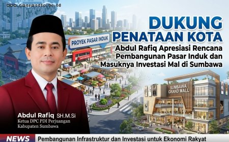 Dukung Penataan Kota, Abdul Rafiq Apresiasi Rencana Pembangunan Pasar Induk dan Masuknya Investasi Mal  di Sumbawa