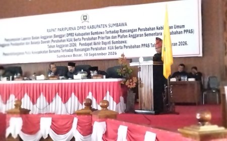 Banggar DPRD Kabupaten Sumbawa Sampaikan Laporan dan Catatan Strategis atas Perubahan KUA-PPAS 2026