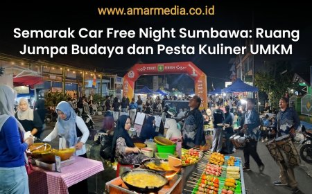 Semarak Car Free Night Sumbawa: Ruang Jumpa Budaya dan Pesta Kuliner UMKM
