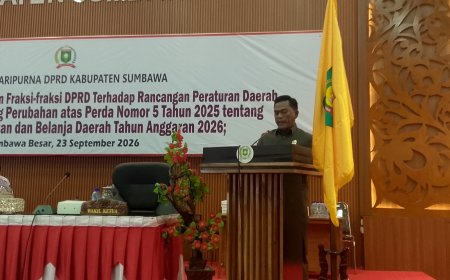 Paripurna DPRD Sumbawa: Fraksi Gerindra Soroti APBD-P 2026, RSUD Sering, dan Program MBG