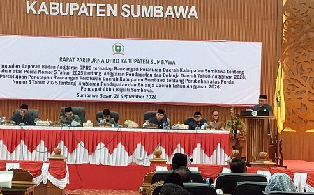 DPRD Kabupaten Sumbawa Sahkan Perda APBD Perubahan TA 2026 Sebesar Rp 2,14 Triliun
