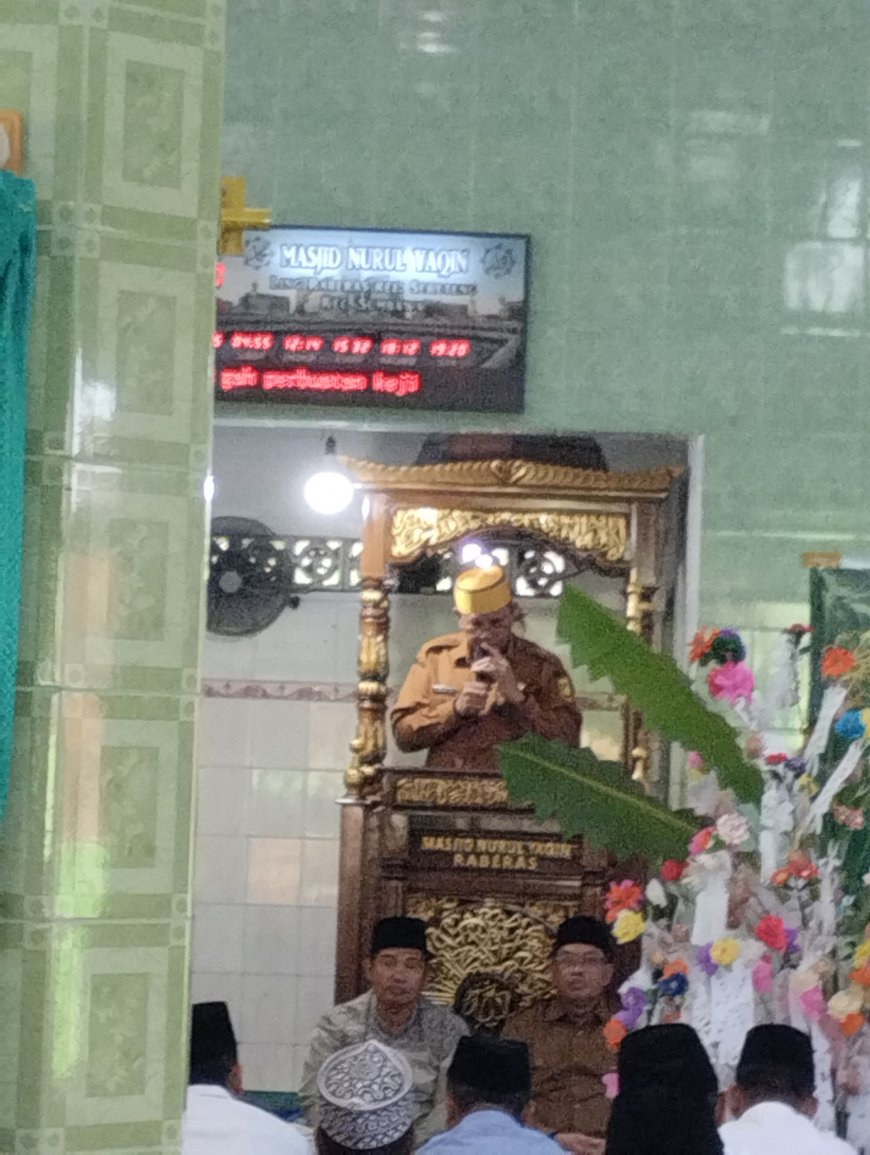 Petik Hikmah Maulid Nabi di Masjid Nurul Yakin, Bupati Sumbawa: Pegang Teguh Akhlak Rasulullah
