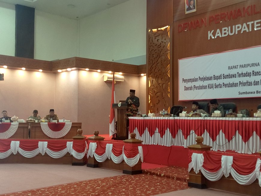 Bupati Sumbawa Sampaikan Nota Penjelasan Perubahan KUA-PPAS 2026: APBD Naik Jadi Rp2,14 Triliun, Soroti Arah Proyek Strategis Nasional (PSN)