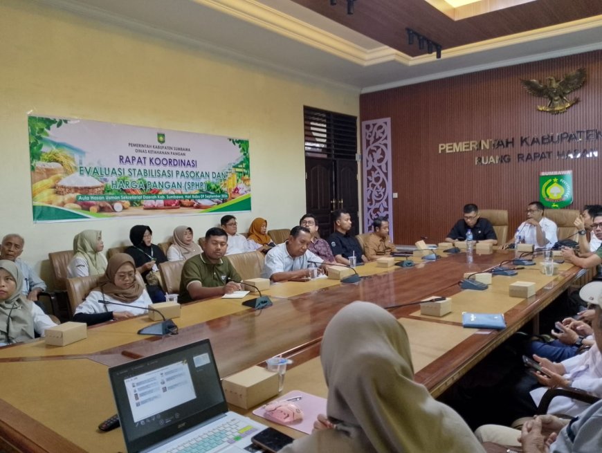 Pemkab Sumbawa Rakor Evaluasi Stabilisasi Pasokan dan Harga Pangan