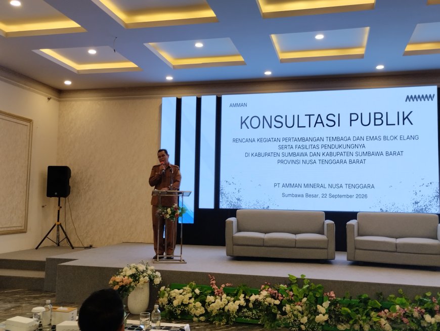 Konsultasi Publik AMDAL Pertambangan Tembaga dan Emas PT AMNT Digelar, Bupati Sumbawa Tekankan Partisipasi Masyarakat