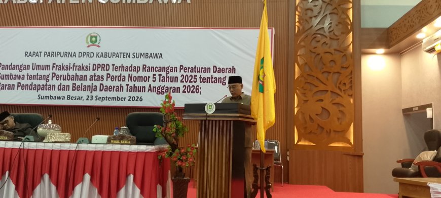 Paripurna DPRD Sumbawa: Fraksi PKB Soroti Pertambangan Ilegal, Kemarau Ekstrem, hingga Infrastruktur