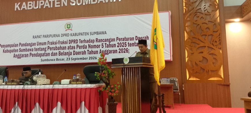 Rapat Paripurna DPRD Sumbawa: Fraksi Gelora Kritis Soal Lonjakan Belanja, SILPA Rp201 Miliar, Dividen Bank NTB Syariah, dan Tenaga Kerja Tambang