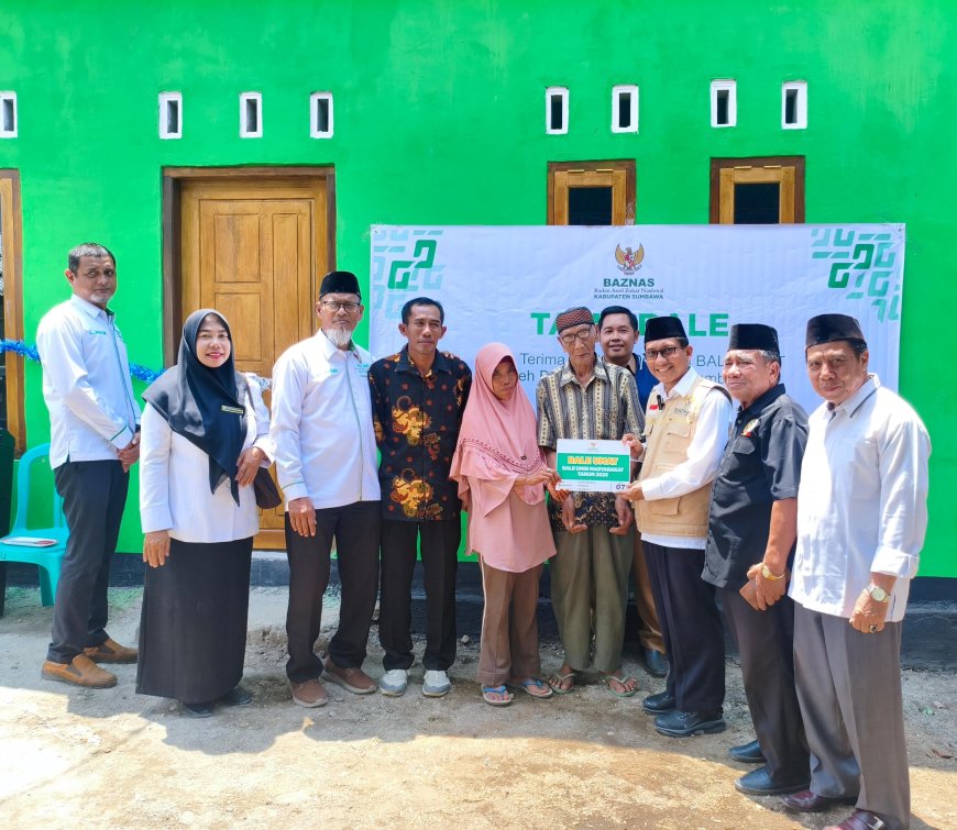 BAZNAS Kabupaten Sumbawa Resmikan BALE UMAT ke-7 di Desa Empang Bawah