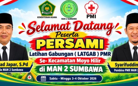 Latihan Gabungan PMR Sekecamatan Moyo Hilir, Pererat Solidaritas dan Tingkatkan Keterampilan Kepalangmerahan