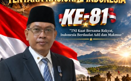 Sekretaris Daerah Kabupaten Sumbawa Ucapkan Dirgahayu TNI ke 81 Tahun 2026