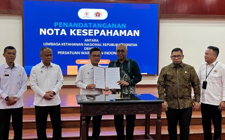 Teken MoU, PWI Perkuat Sinergi dengan Lemhannas untuk Menjaga Ketahanan Nasional