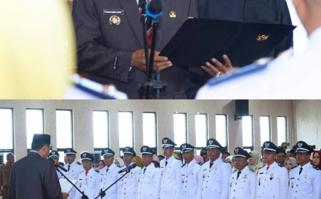 Lantik 18 Kepala Desa, Bupati H. Jarot Tegaskan: Menang Pilkades Harus Dibuktikan dengan Kerja Nyata