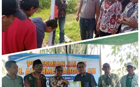 Resmikan Jalan H. Arahman Abdullah, Pemdes Kerato Sentil Pentingnya Mengenal Sejarah Pengabdian Tokoh Lokal