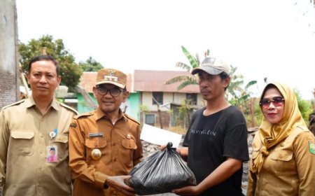 Tinjau Dua Lokasi Kebakaran, Wabup H. Ansori Ingatkan Masyarakat Tingkatkan Kewaspadaan