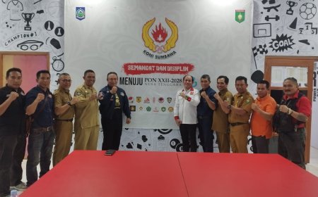 KONI Sumbawa Apresiasi Visitasi Venue PON 2028 Cabor Tarung Derajat, Pemda dan DPRD Siap Mendukung