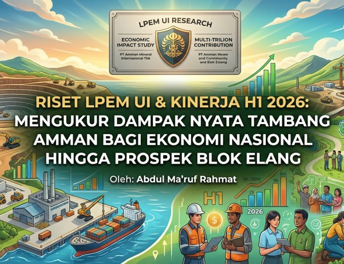 Riset LPEM UI & Kinerja H1 2026: Mengukur Dampak Nyata Tambang AMMAN bagi Ekonomi Nasional hingga Prospek Blok Elang