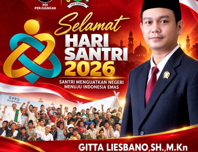Wakil Ketua DPRD Gitta Liesbano Mengucapkan Selamat Hari Santri Nasional 2026