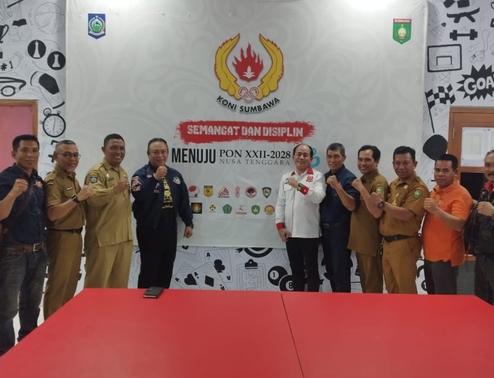 KONI Sumbawa Apresiasi Visitasi Venue PON 2028 Cabor Tarung Derajat, Pemda dan DPRD Siap Mendukung